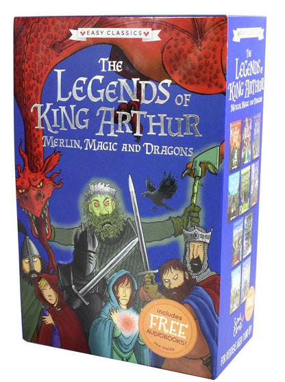 The Legends of King Arthur: Merlin, Magic, and Dragons Box Set (Easy Classics) by Tracey Mayhew