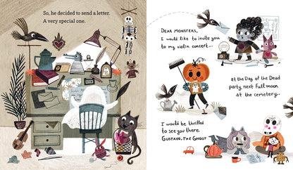Gustavo, the Shy Ghost: (A Halloween Picture Book Celebrating Friendship, Courage, and Cultural Traditions - For Toddlers, Preschoolers, and 1-2 Grade