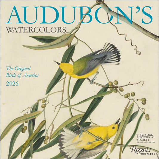 Audubon's Watercolors 2026 Wall Calendar: The Original Birds of America by The New-York Historical Society