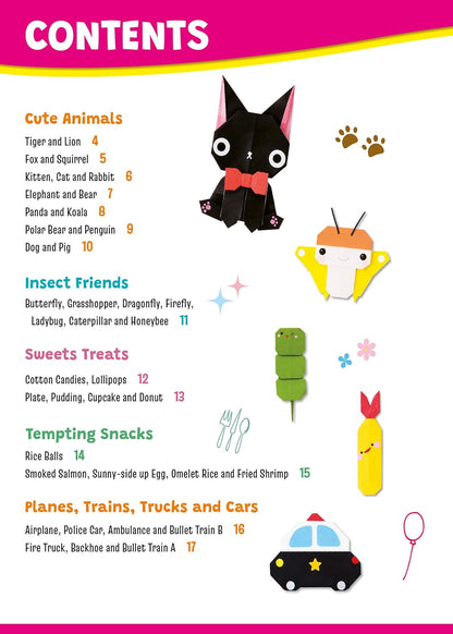 Easy Origami for Kids: Cute Paper Animals, Toys, Flowers and More! (40 Projects)