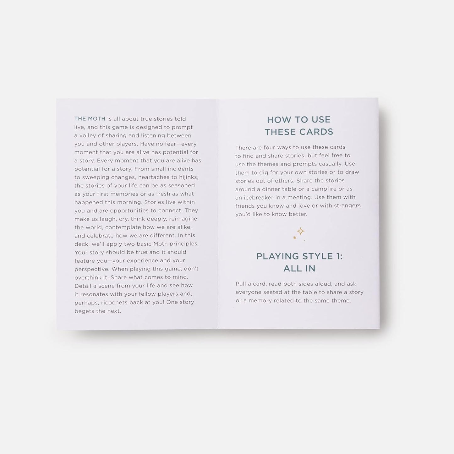 The Moth Presents: A Game of Storytelling