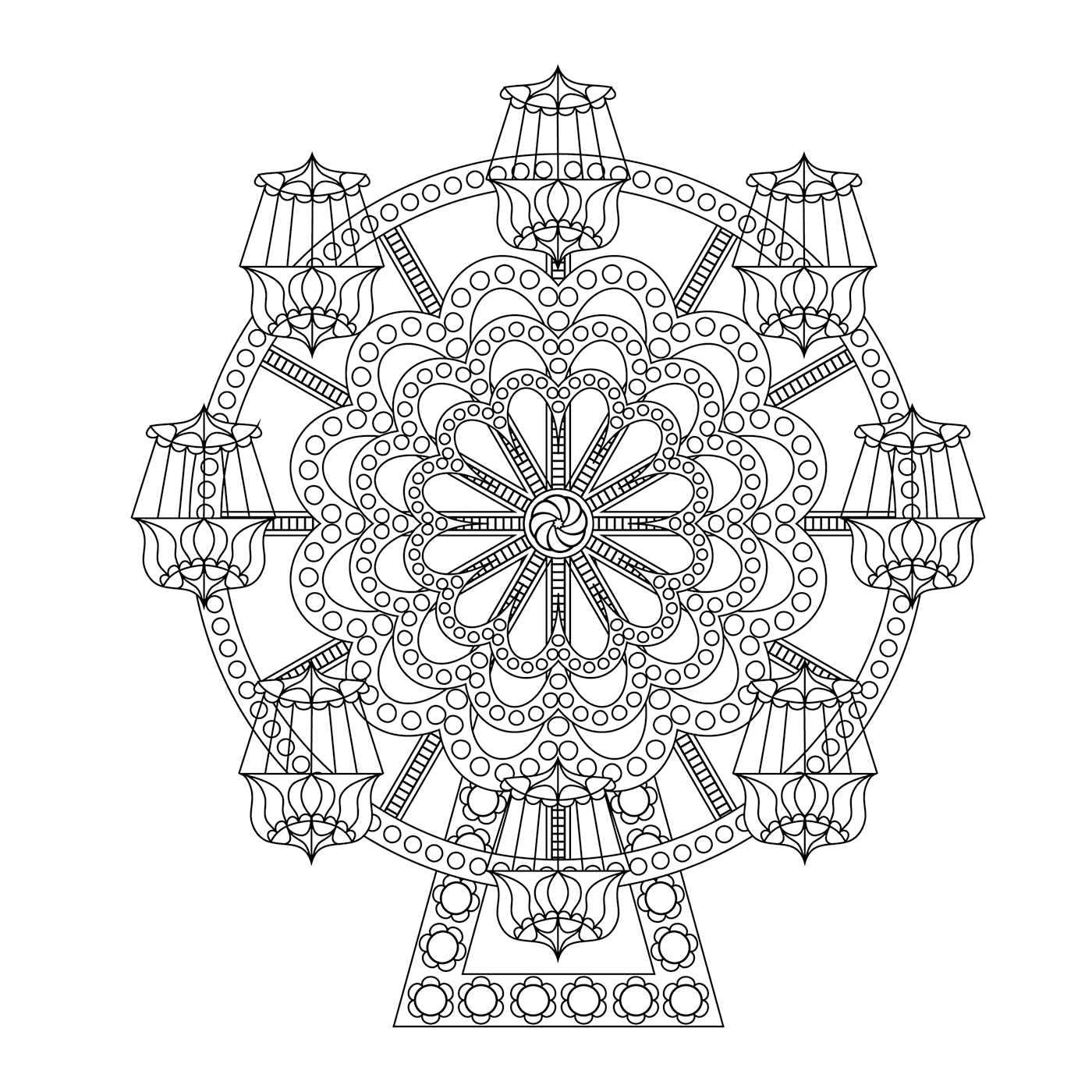 Meditation Mandalas: 24 Soothing Illustrations to Achieve Tranquility, Alleviate Anxiety, and Release Tension