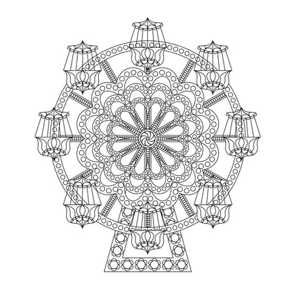 Meditation Mandalas: 24 Soothing Illustrations to Achieve Tranquility, Alleviate Anxiety, and Release Tension