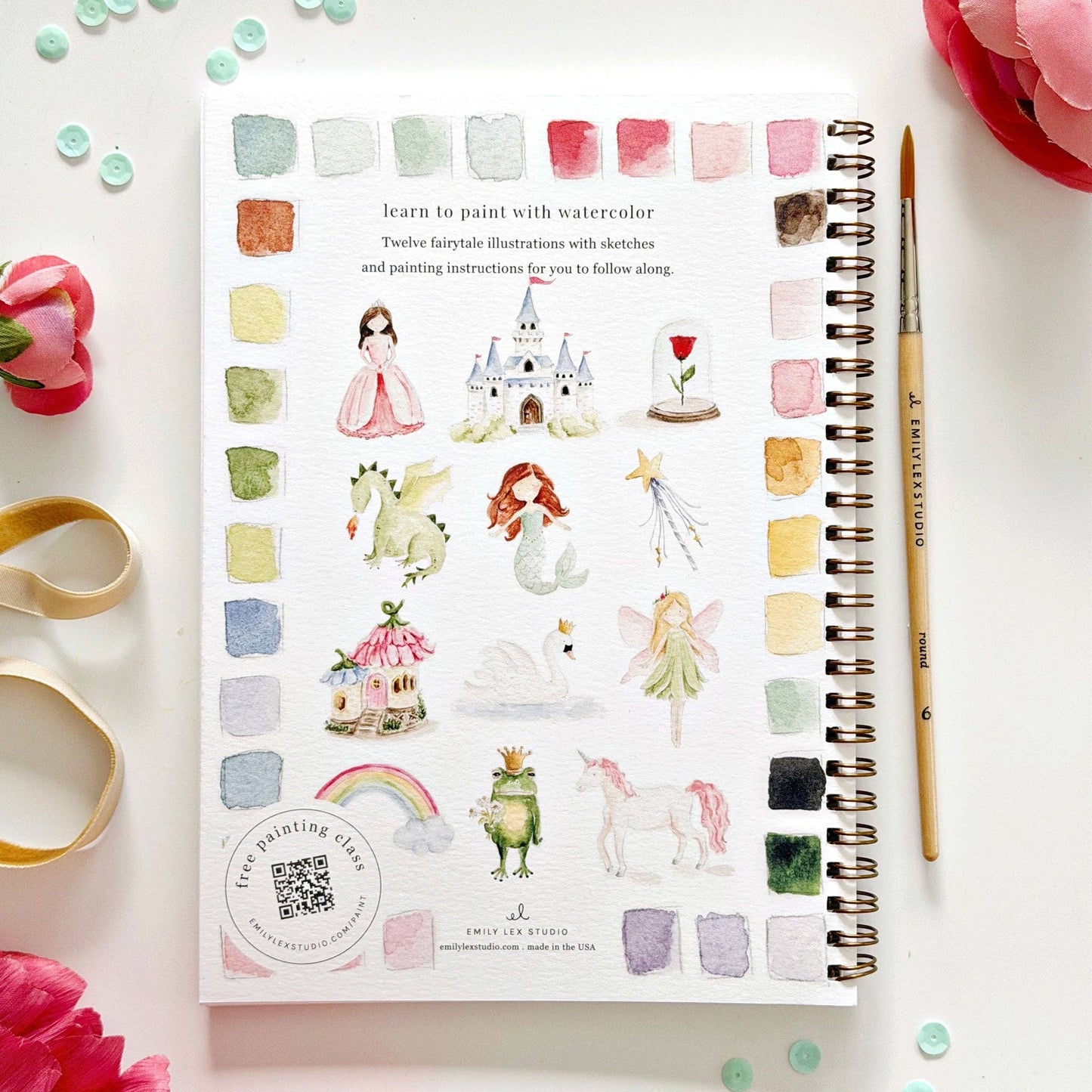 Fairytale Watercolor Workbook by Emily Lex