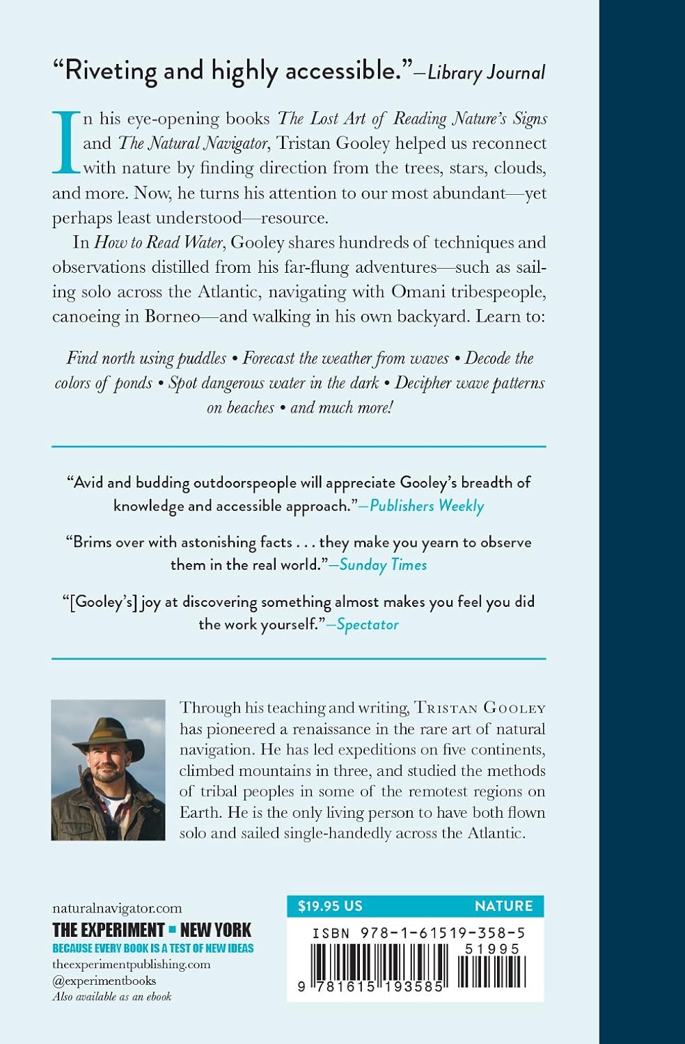 How to Read Water: Clues and Patterns from Puddles to the Sea by Tristan Gooley
