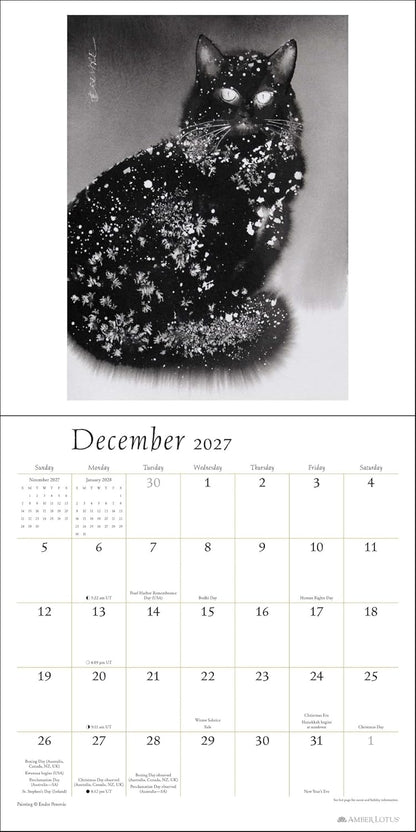 The Artful Cat 2027 Wall Calendar