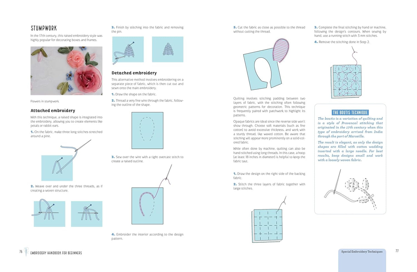Embroidery Handbook for Beginners: An Illustrated Guide to Tools, Techniques, and Stitches: An Illustrated Guide to Tools, Techniques, and Stitches