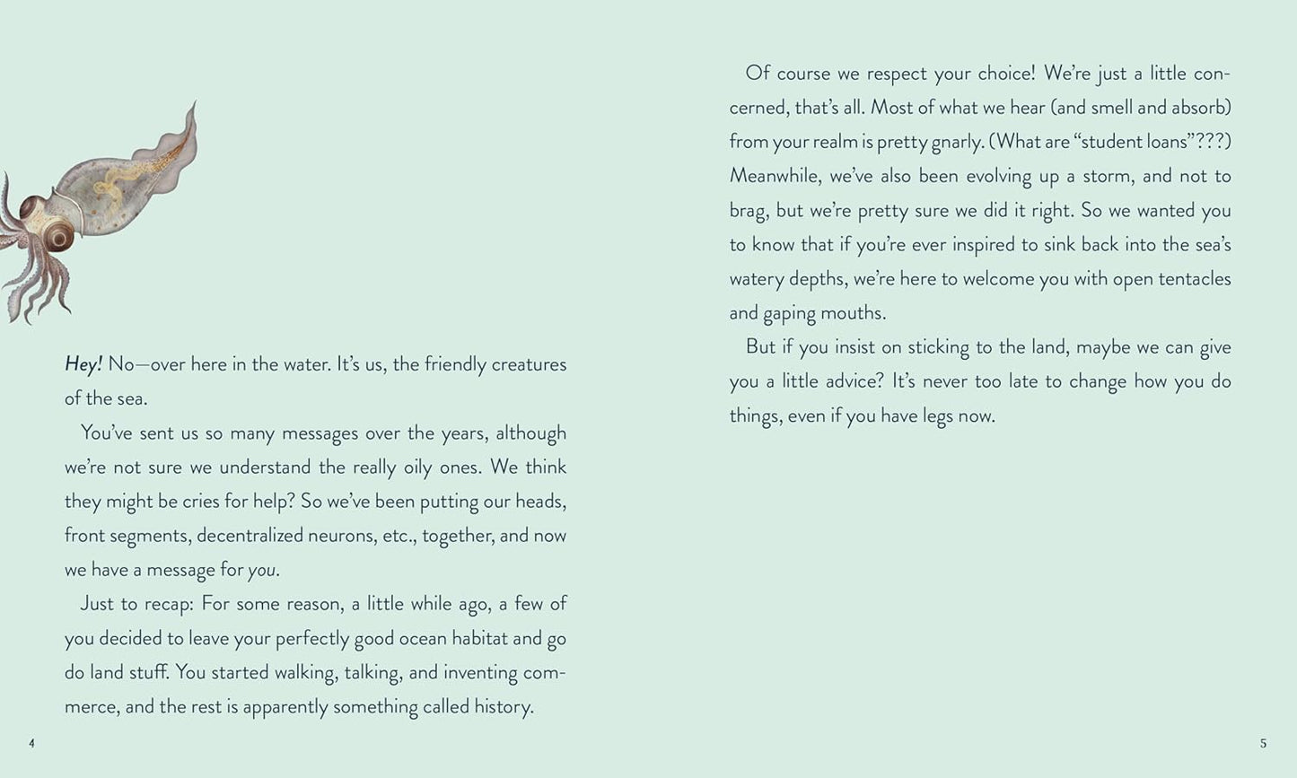 Leaving the Ocean Was a Mistake: Life Lessons from Sixty Sea Creatures: Life Lessons from Sixty Sea Creatures