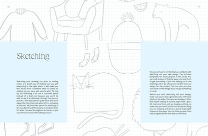 15-Minute Art Drawing: Learn How to Draw, Colour and Shade by Jessica Smith