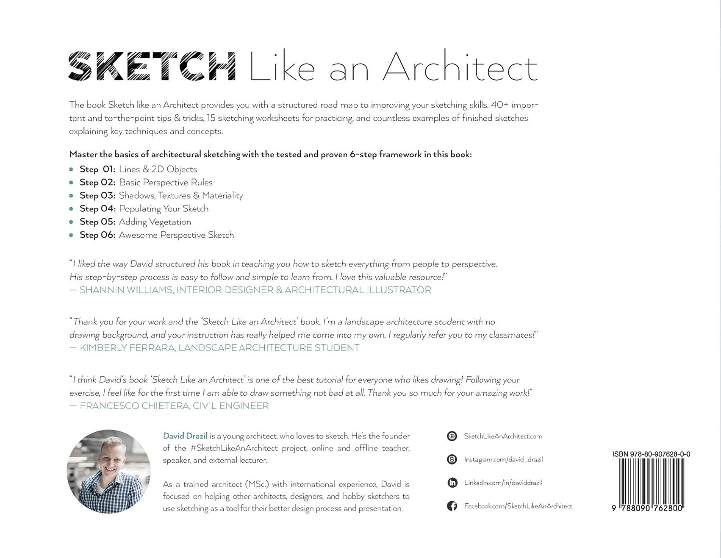 Sketch Like an Architect: Step-by-Step From Lines to Perspective by David Drazil