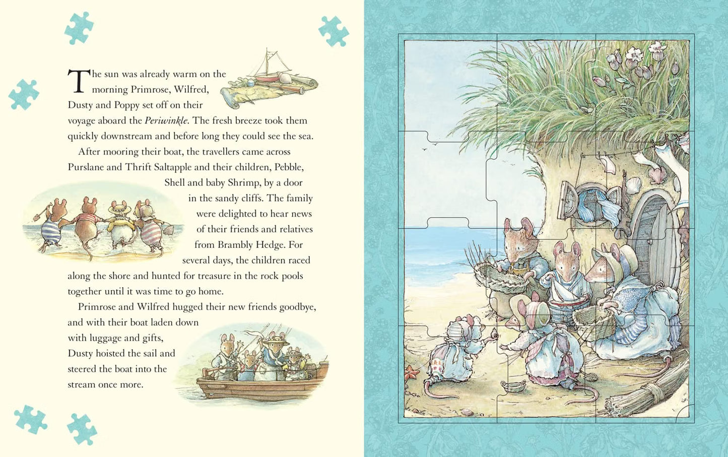 The Brambly Hedge Jigsaw Book: Contains six 12-piece Jigsaw Scenes from the Hedgerow