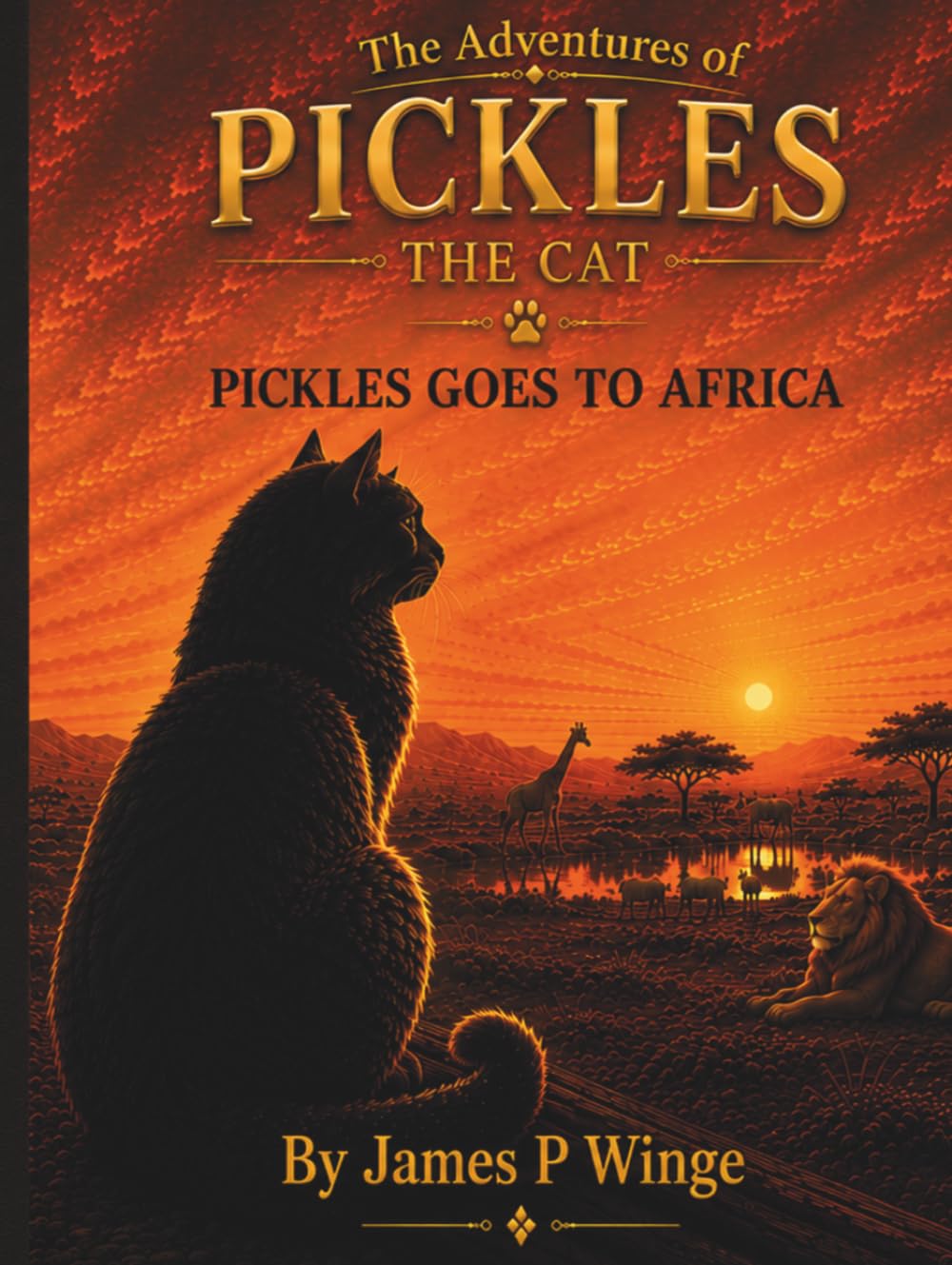 The Adventures of Pickles the Cat: Pickles Goes To Africa (#1) by James P Winge