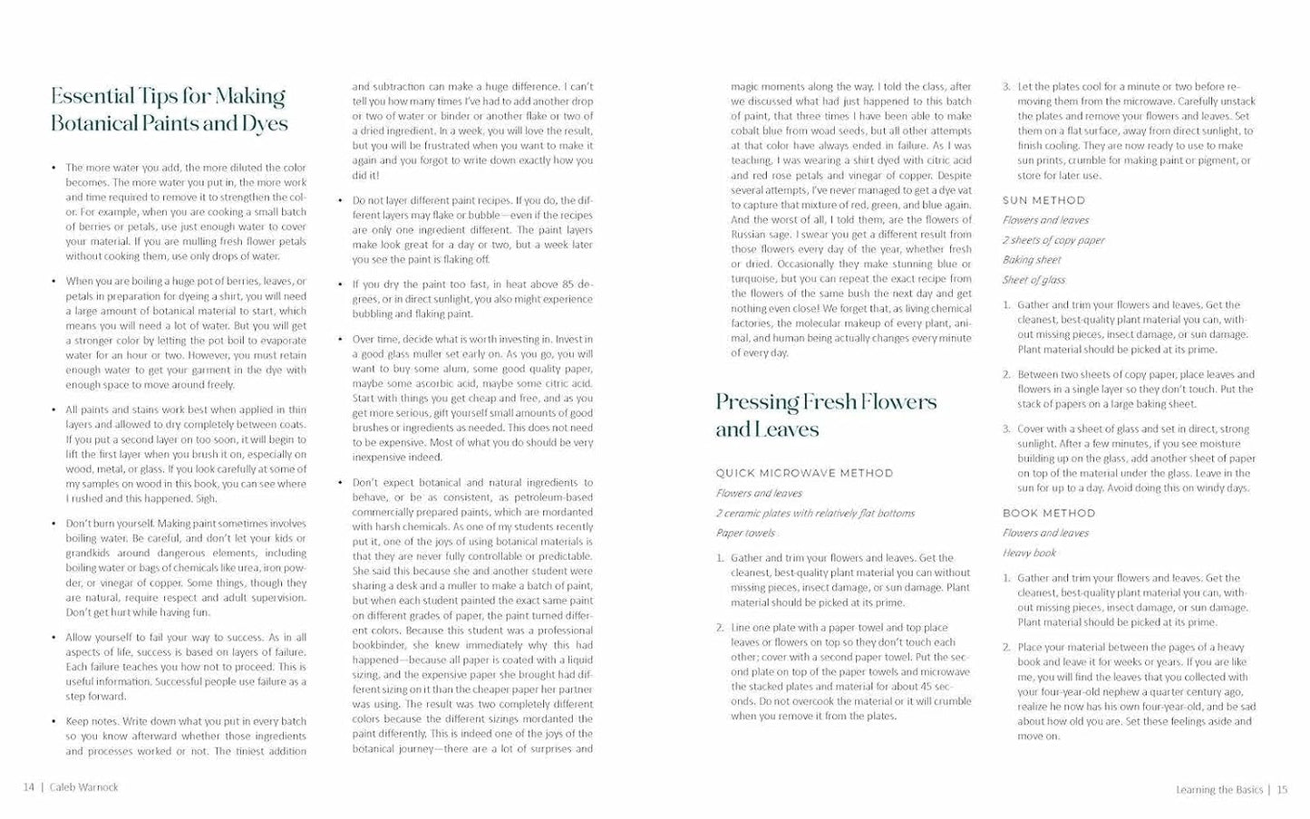 1000 Botanical Colors: Make Your Own Dyes, Paints, Inks, Stains, and Pottery Paints from 250 Plants by Caleb Warnock