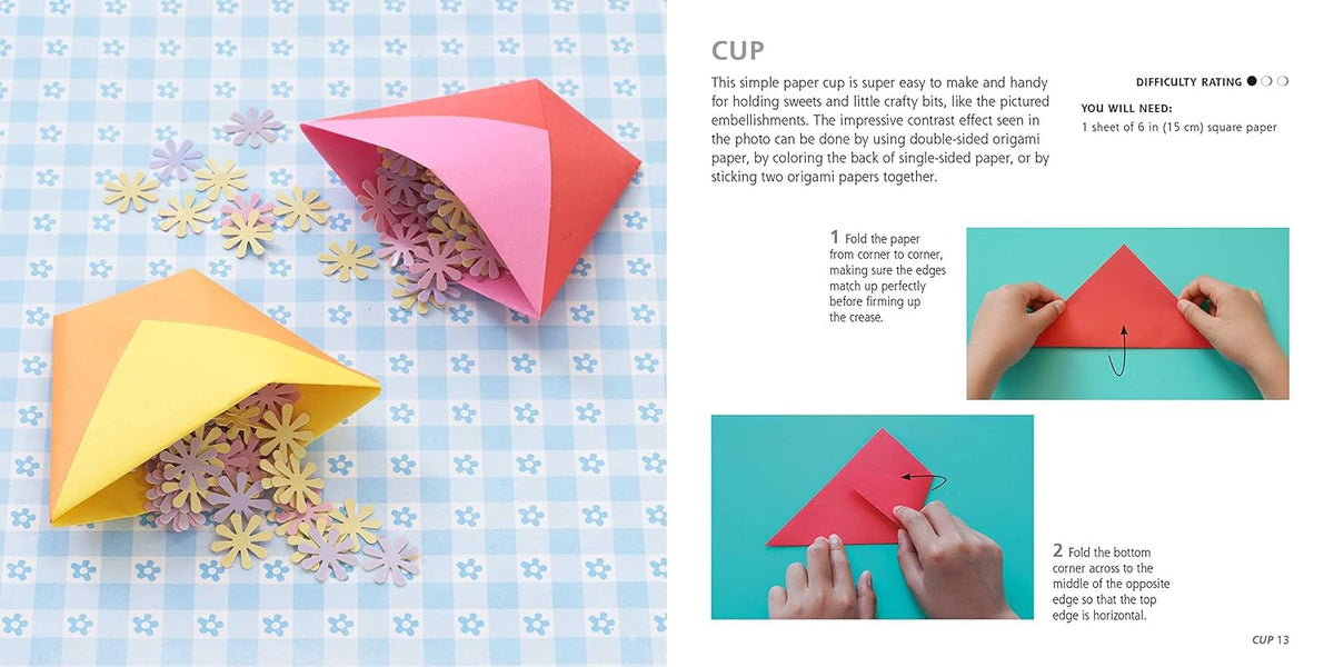 Essential Origami: Paper Block Plus 64-Page Book