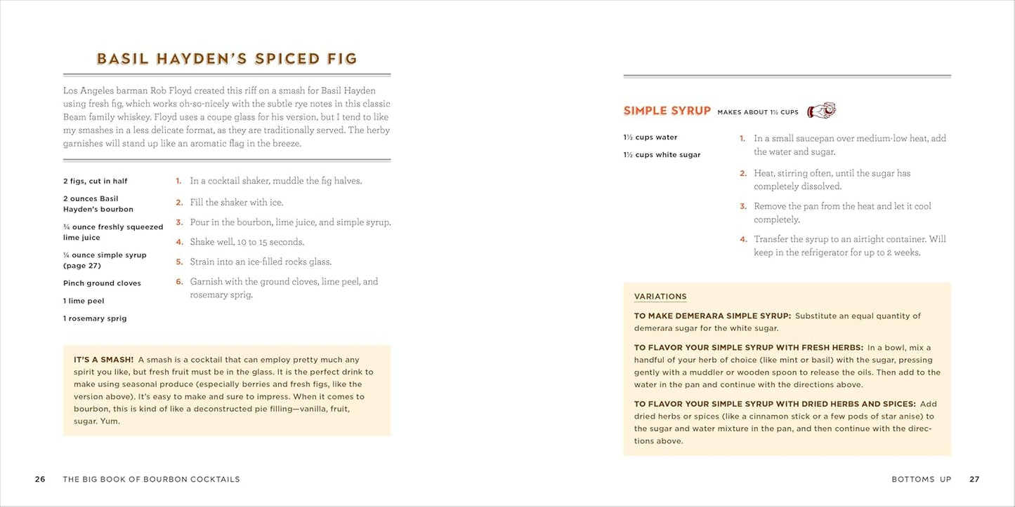 The Big Book of Bourbon Cocktails: 100 Timeless, Creative & Tempting Recipes by Amy Zavatto