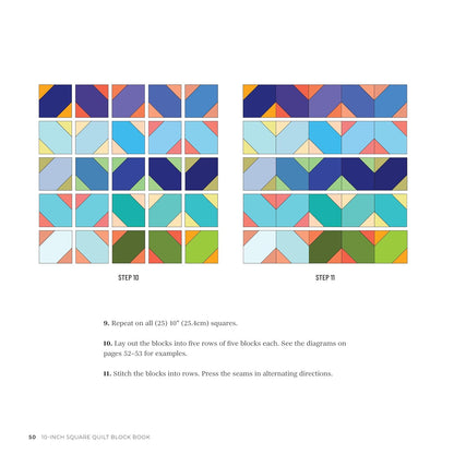 10-Inch Square Quilt Block Book: 40+ Quilt Patterns Using Your Favorite Pre-Cuts by Carolina Moore