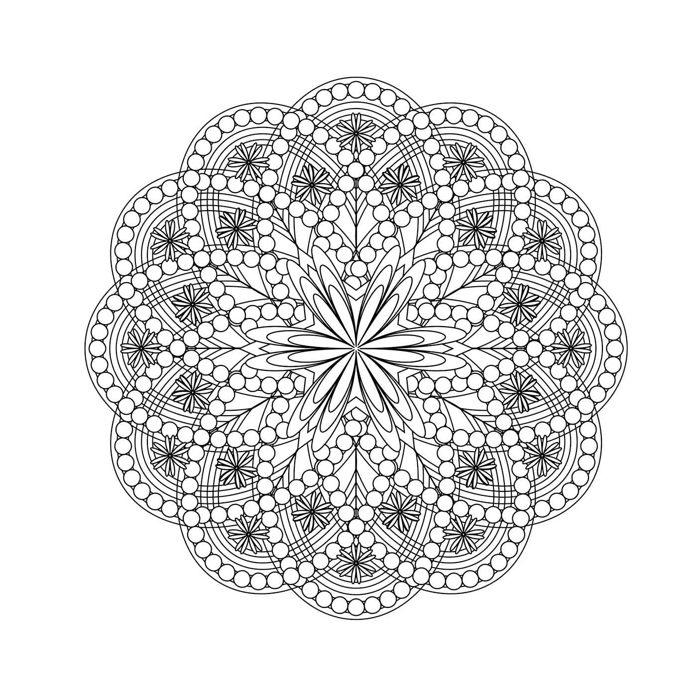 Meditation Mandalas: 24 Soothing Illustrations to Achieve Tranquility, Alleviate Anxiety, and Release Tension