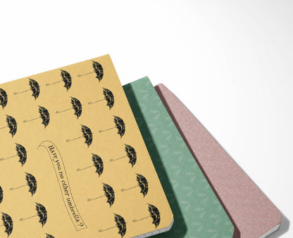 Edward Gorey Notebook Set of Three