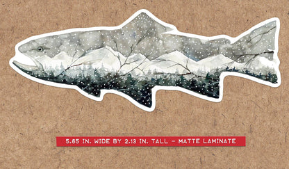 Sticker 'MOUNTAIN TROUT'