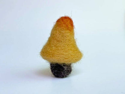3 Classic Mushrooms Beginner Needle Felting Mini-Kit