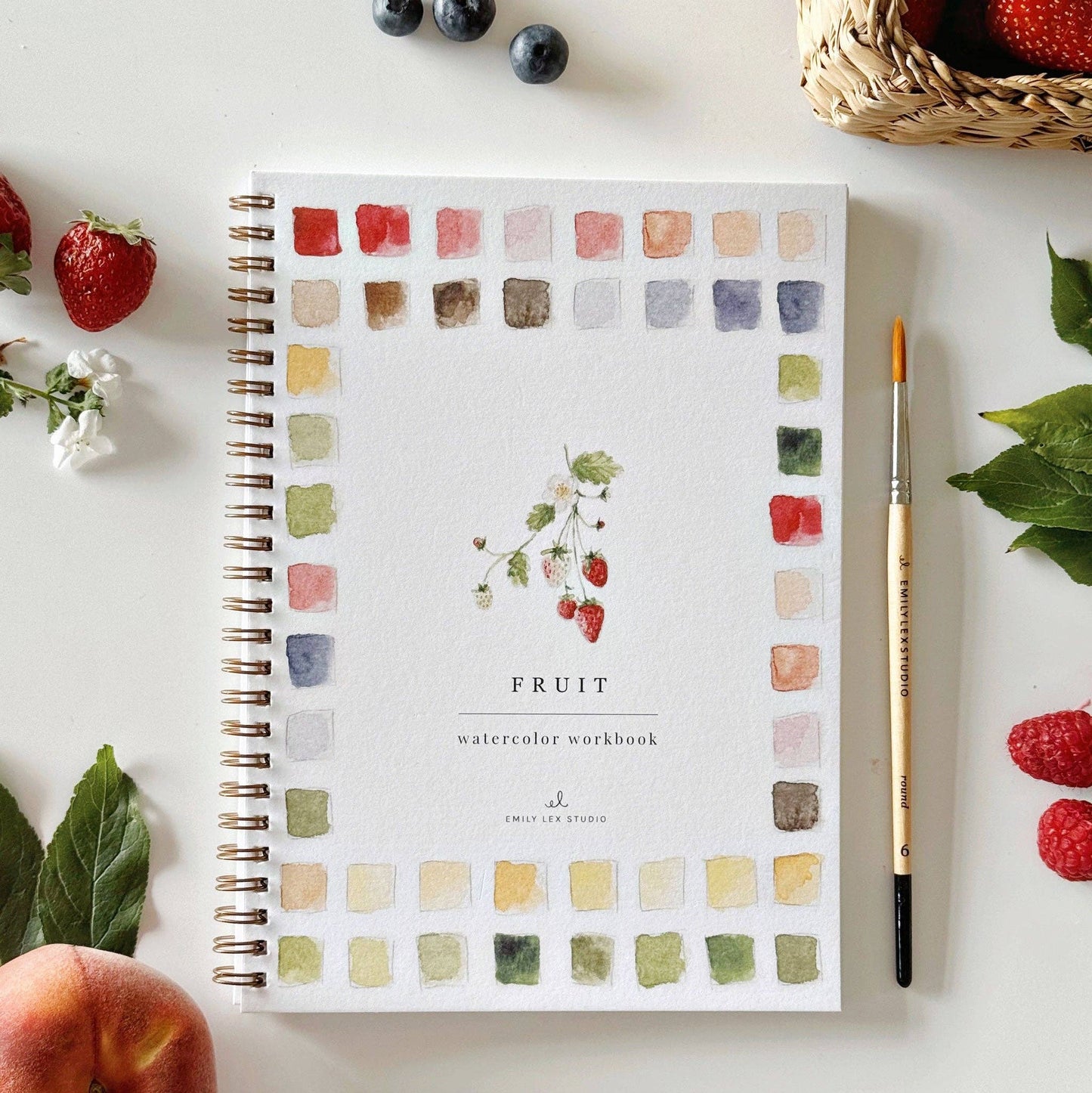 Fruit Watercolor Workbook by Emily Lex