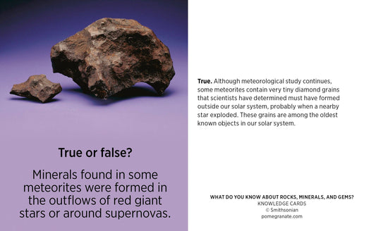 What Do You Know about Rocks, Minerals, and Gems? Knowledge Cards