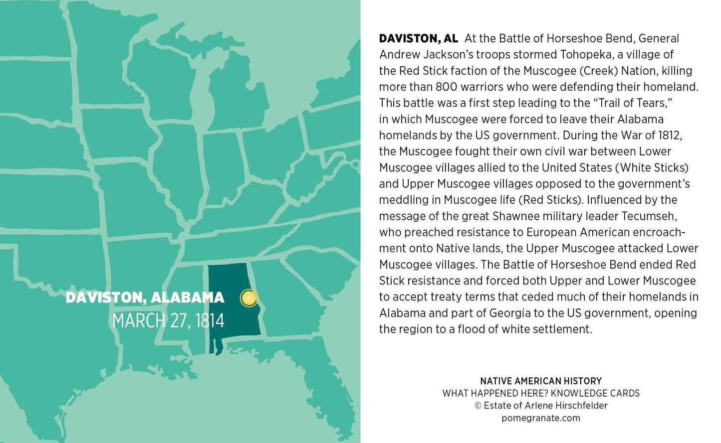 Native American History: What Happened Here? Knowledge Cards