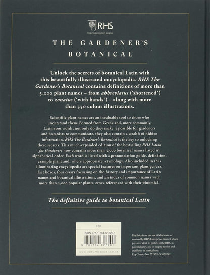 The Gardener's Botanical: An Encyclopedia of Latin Plant Names - With More Than 5,000 Entries: An Encyclopedia of Latin Plant Names - With More Than 5,000 Entries