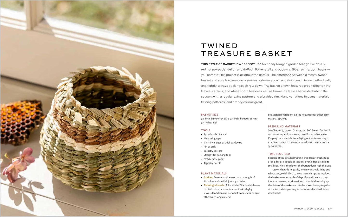 Weaving Wild Baskets: Techniques and Projects Using Foraged Leaves, Grasses, Vines, and Bark