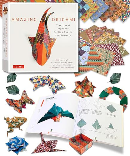 Amazing Origami Kit: Traditional Japanese Folding Papers and Projects Kit by Tuttle Studio