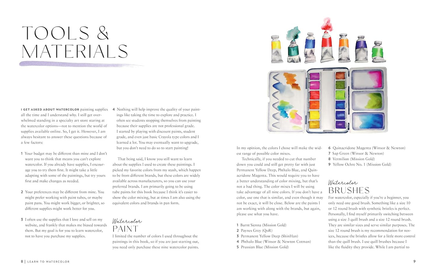 Watercolor This Book: Learn to Watercolor- 20 Step-By-Step Beginner-Friendly Lessons on Watercolor Paper (Includes Watercolor Pad with Sketches - No Drawing Required!) by Lacey Walker