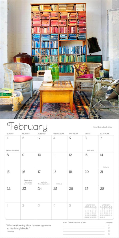 A Calendar for Book Lovers Wall Calendar 2026 by Workman Calendars