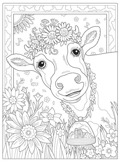 Creative Haven Farm Sweet Farm Coloring Book
