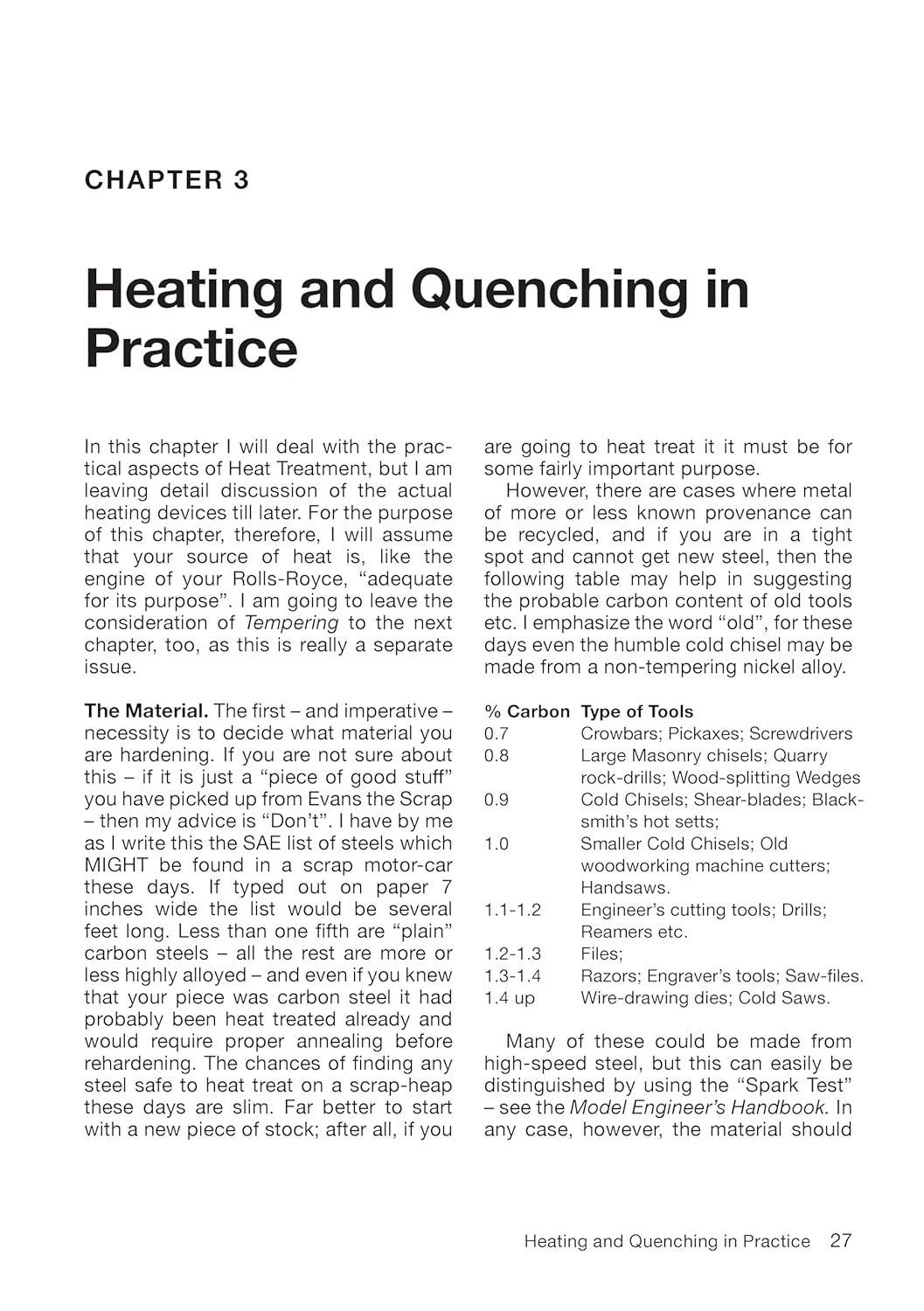 Hardening, Tempering, and Heat Treatment for Home Machinists by Tubal Cain