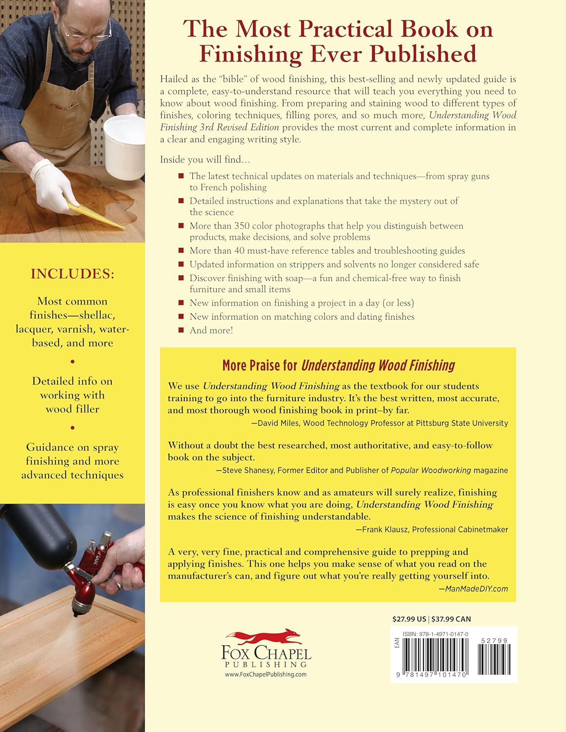 Understanding Wood Finishing: How to Select and Apply the Right Finish (Revised, 3RD ed.) by Bob Flexner