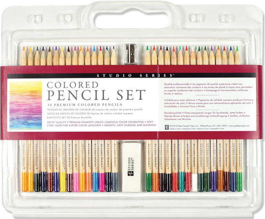 Studio Series 30 Colored Pencil Set by Peter Pauper Press, Inc