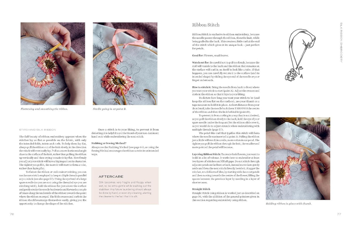 Embroidery on Knits: 18 Nature-Inspired Templates for Stitching on Wool