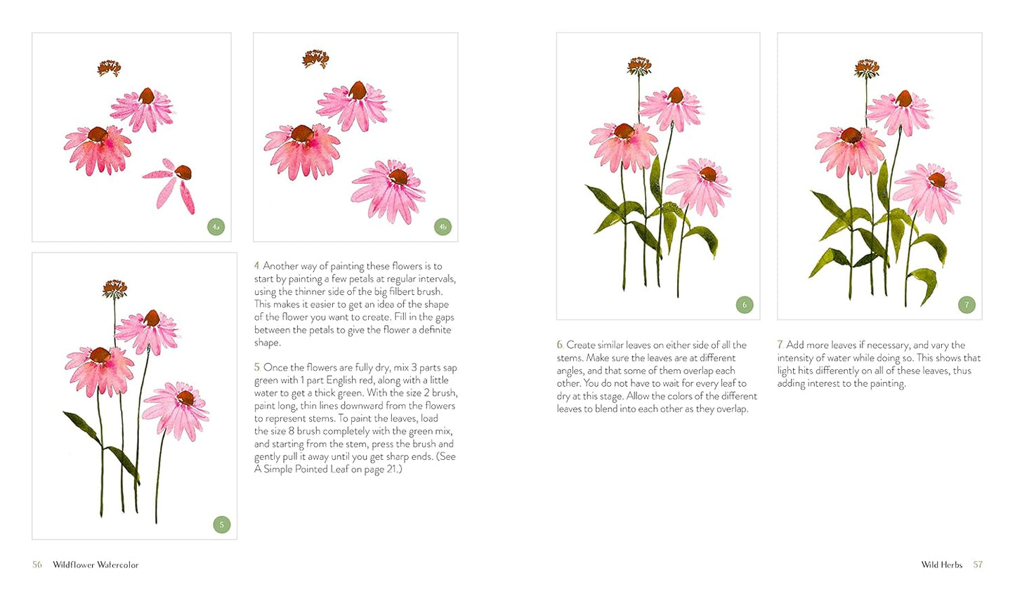 Wildflower Watercolor: The Beginner's Guide to Painting Beautiful Florals: The Beginner's Guide to Painting Beautiful Florals