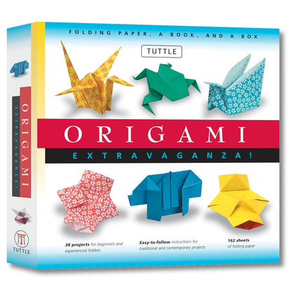 Origami Extravaganza! Folding Paper, a Book, and a Box Kit: Includes Origami Book, 38 Fun Projects and 162 Origami Papers by Tuttle Studio