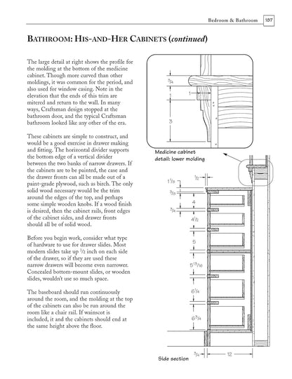 Shop Drawings for Craftsman Interiors: Cabinets, Moldings and Built-Ins for Every Room in the Home