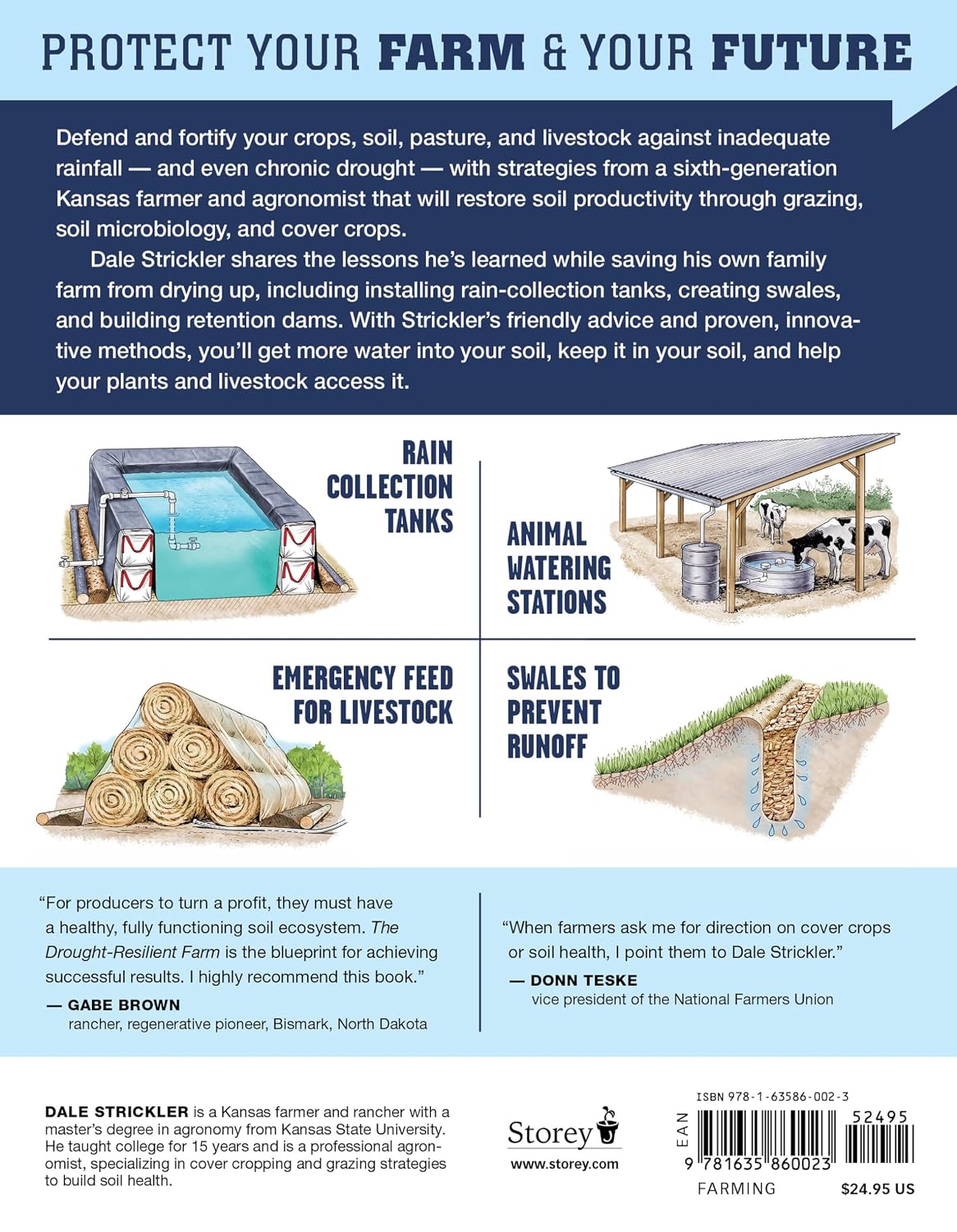 The Drought-Resilient Farm: Improve Your Soil's Ability to Hold and Supply Moisture for Plants; Maintain Feed and Drinking Water for Livestock When Rainfall is Limited; Redesign Agricultural Systems to Fit Semi-Arid Climates