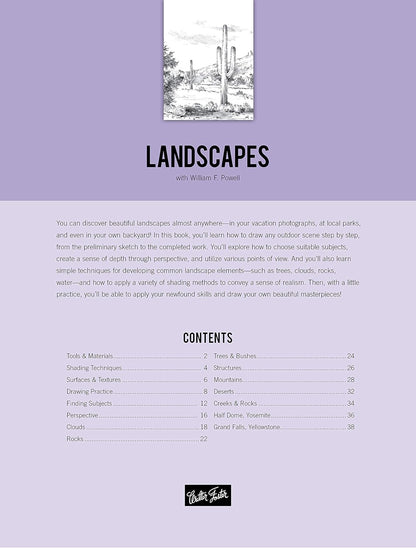 Drawing: Landscapes with William F. Powell: Learn to Draw Outdoor Scenes Step by Step (Revised): Learn to Draw Outdoor Scenes Step by Step
