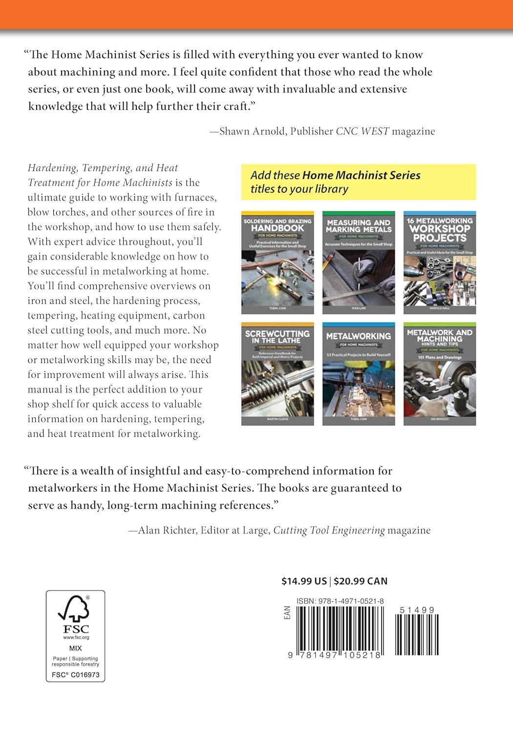 Hardening, Tempering, and Heat Treatment for Home Machinists by Tubal Cain