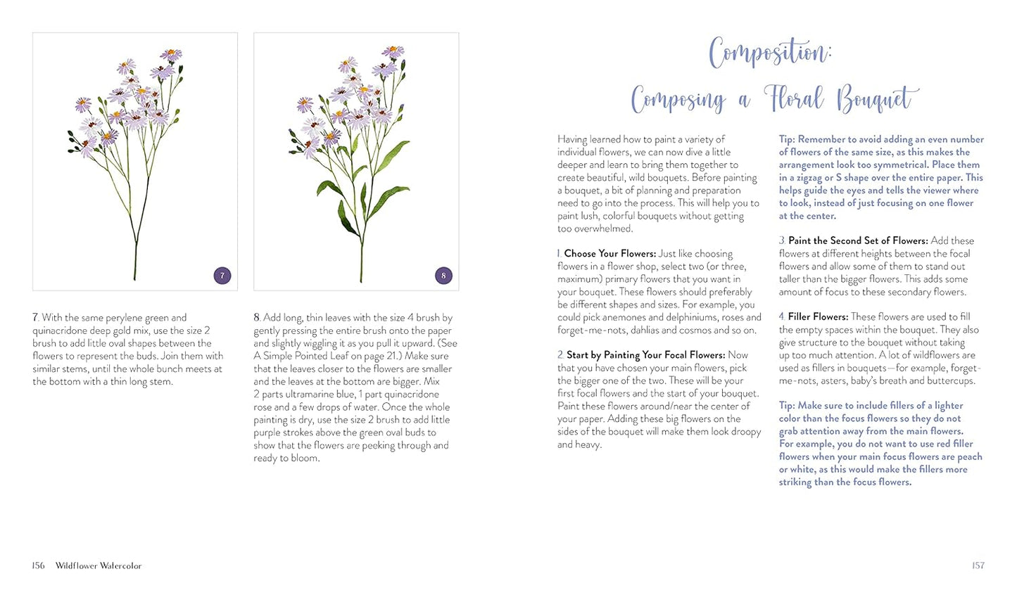 Wildflower Watercolor: The Beginner's Guide to Painting Beautiful Florals: The Beginner's Guide to Painting Beautiful Florals