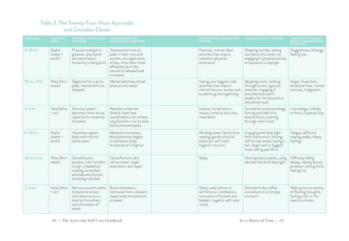 The Ayurvedic Self-Care Handbook: Holistic Healing Rituals for Every Day and Season