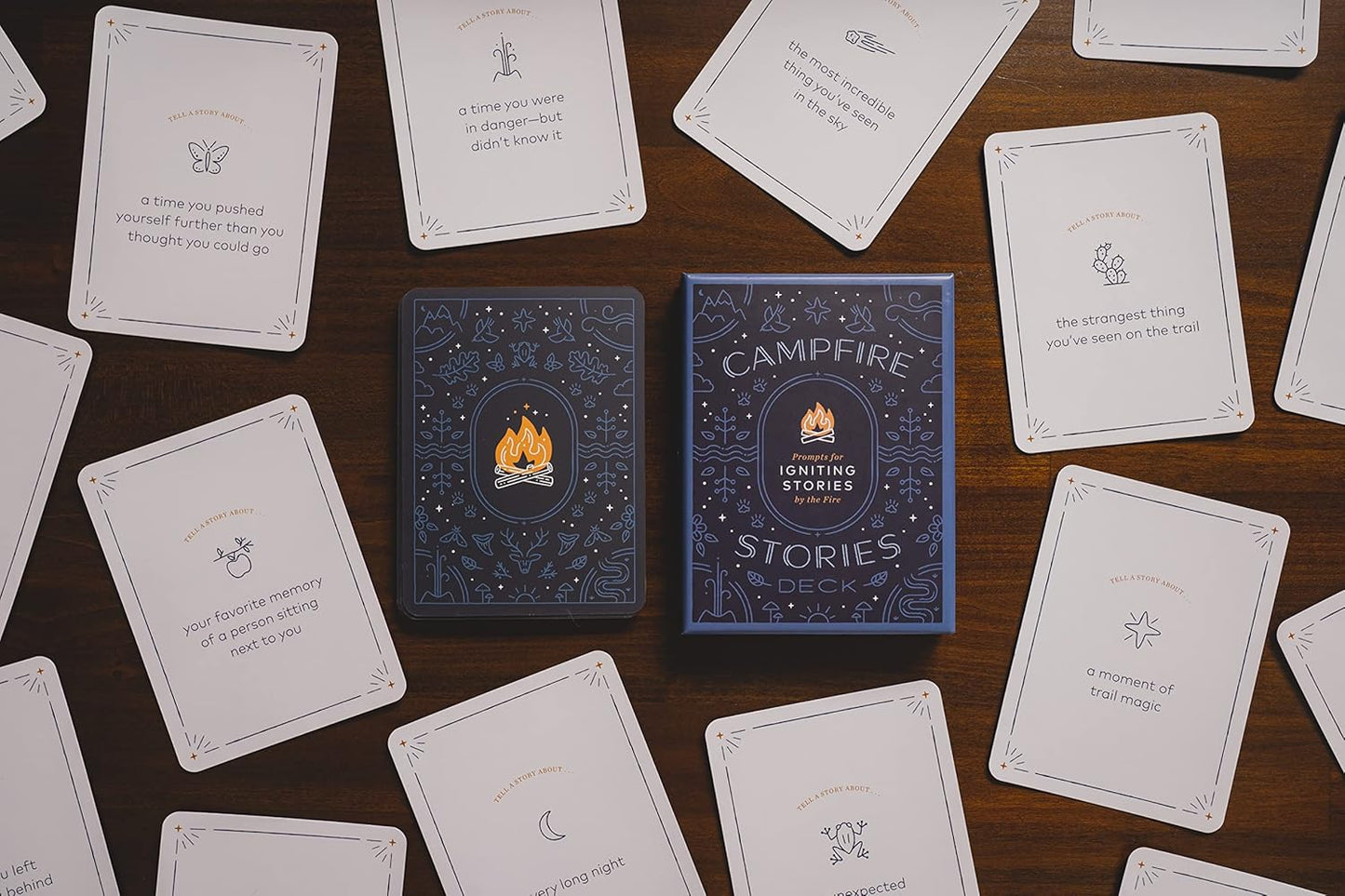 Campfire Stories Deck: Prompts for Igniting Conversation by the Fire by Ilyssa Kyu & Dave Kyu