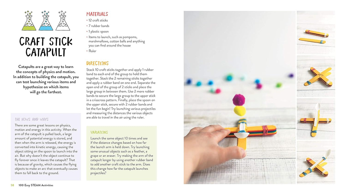 100 Easy STEAM Activities: Awesome Hands-On Projects for Aspiring Artists and Engineers by Andrea Scalzo Yi