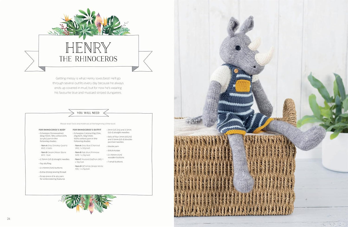 Knitted Wild Animal Friends: Over 40 Knitting Patterns for Wild Animal Dolls, Their Clothes and Accessories