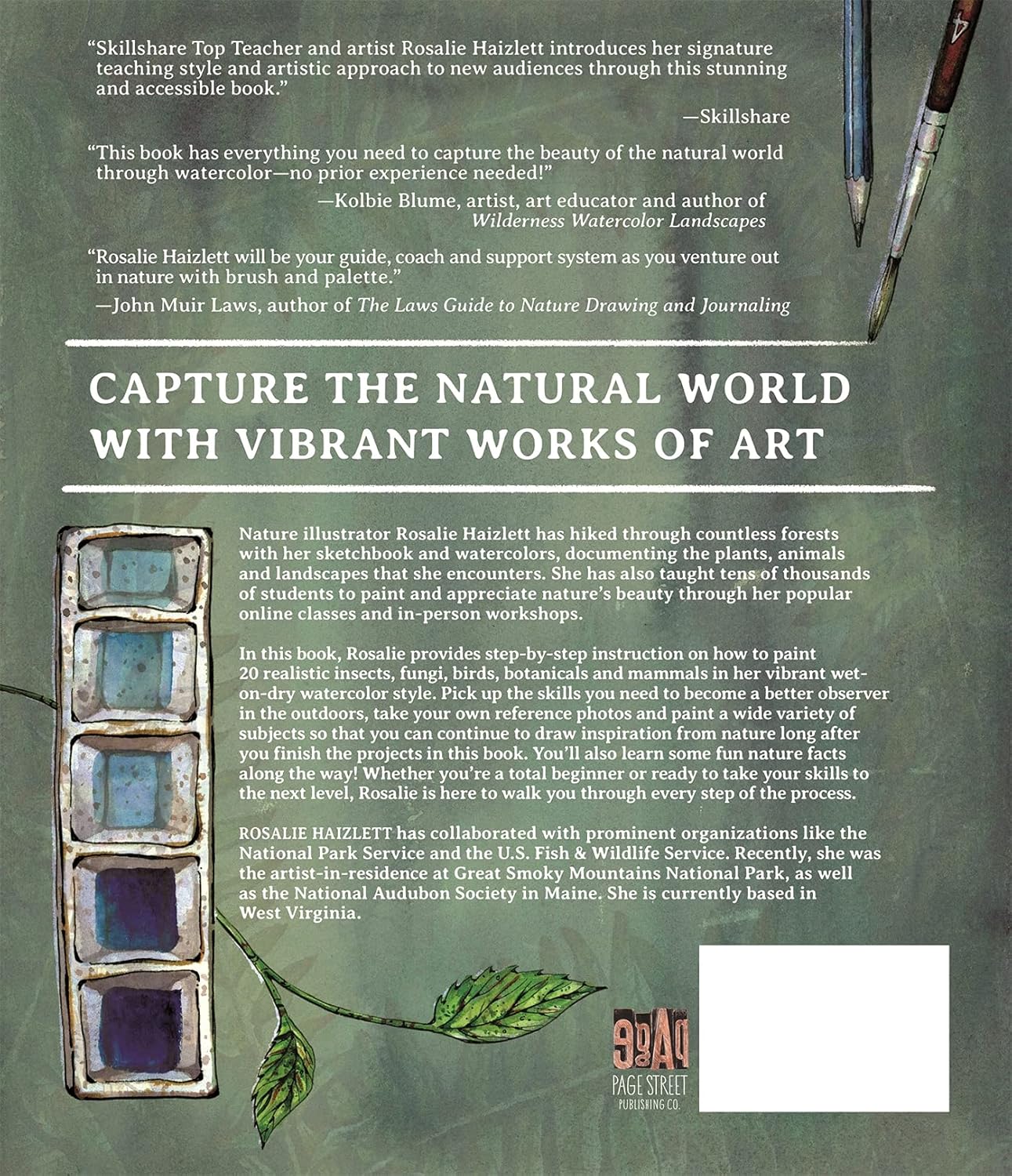 Watercolor in Nature: Paint Woodland Wildlife and Botanicals with 20 Beginner-Friendly Projects: Paint Woodland Wildlife and Botanicals with 20 Beginner-Friendly Projects