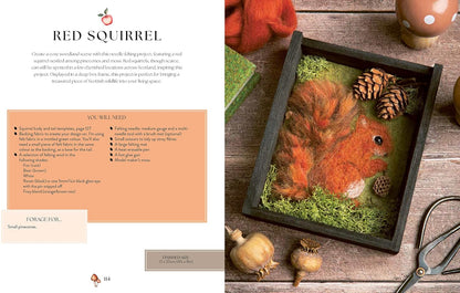 Needle Felting Art: 12 Mixed-Media Woodland Projects to Paint and Sew by Jo Lochhead